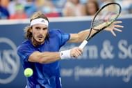 Stefanos Tsitsipas at the 2021 Western & Southern Open.